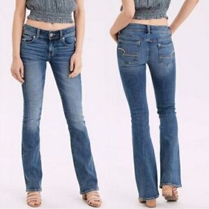 American Eagle Slim Boot Cut Stretch Womens Jeans Size 6 Long 2010, Distressed